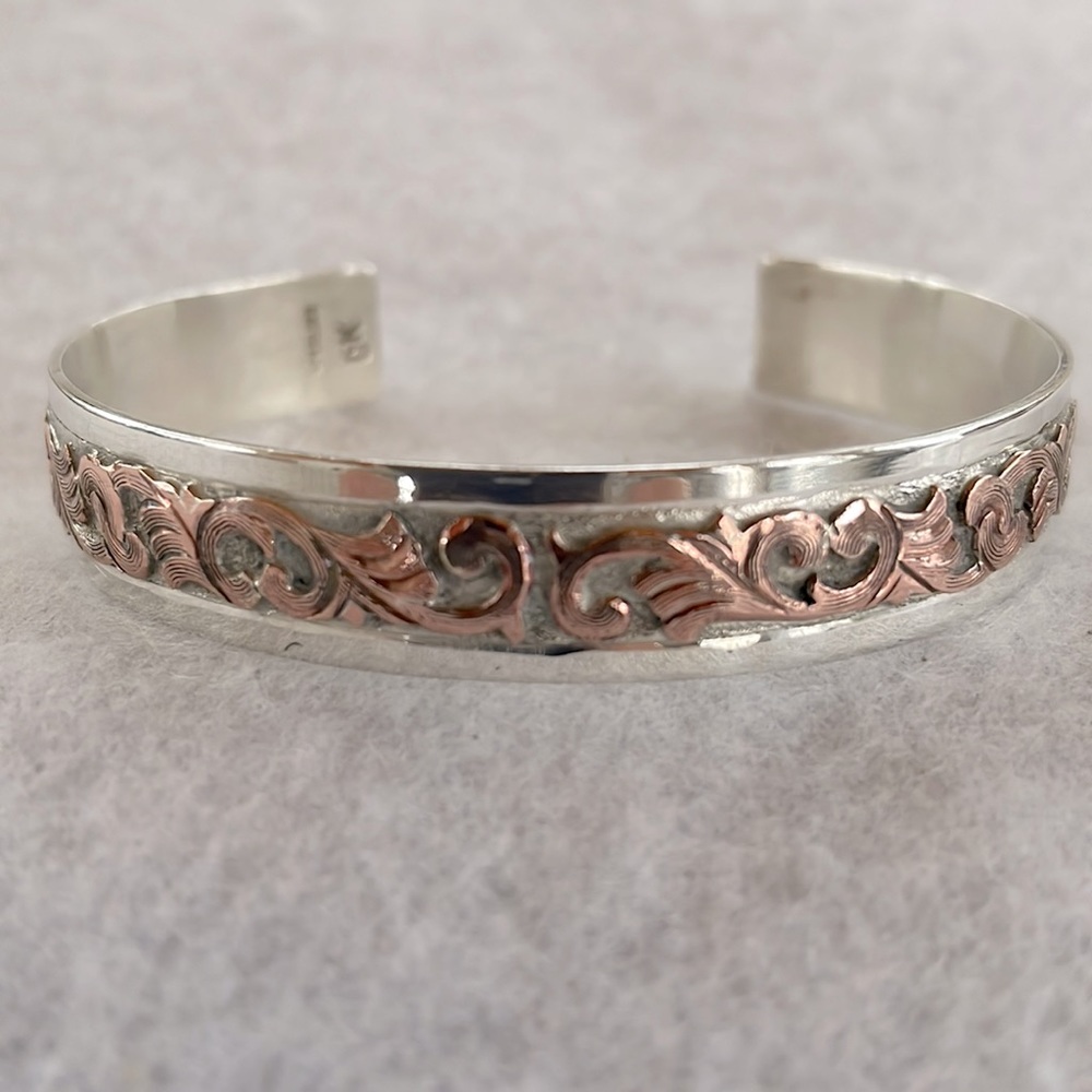 Copper & Sterling Cuff Bracelet